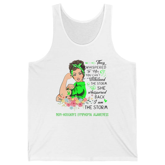 Non-Hodgkin Lymphoma Cancer Warrior The Storm Green Women Unisex Jersey Tank