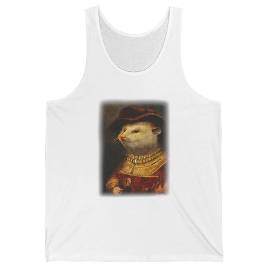 Retro Noble Opossum Young Gallant Western Opossum Art Unisex Jersey Tank