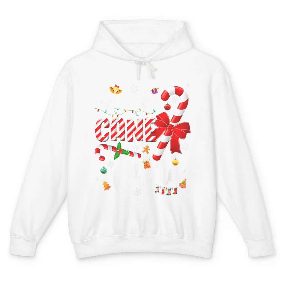 Merry Christmas Sweet Candy Cane Crew Xmas Tree Lights Santa Unisex Lightweight Hoodie