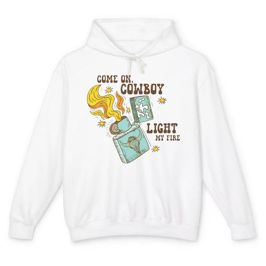 Retro Cowgirl Just Smile And Say God Bless Western Desert Unisex Lightweight Hoodie