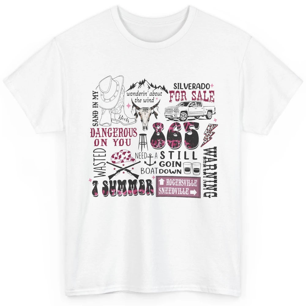 Retro Cowboy Boot Hat Sand In My Boots Western Country Music Classic Unisex T-Shirt