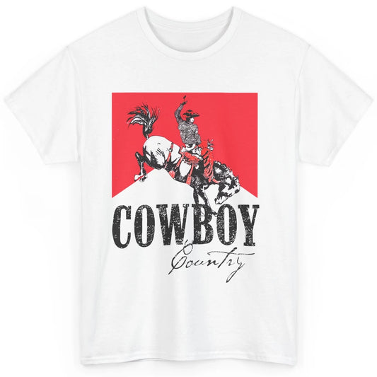 Retro Cowboy Country Horseback Western Country Cowgirl Gift Classic Unisex T-Shirt
