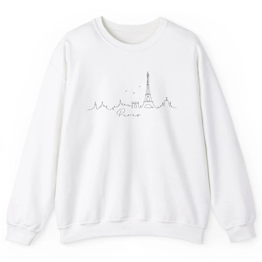 Paris Skyline Paris Eiffel Tower Souvenir Gift France Travel Unisex Crewneck Sweatshirt