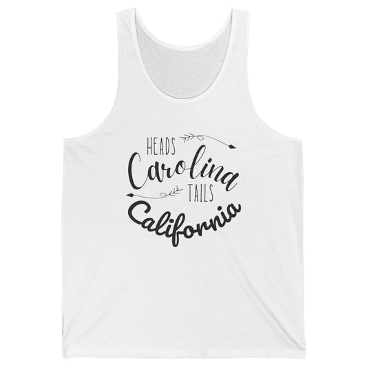 Heads Carolina Tail California Western Summer Beach Paradise Unisex Jersey Tank