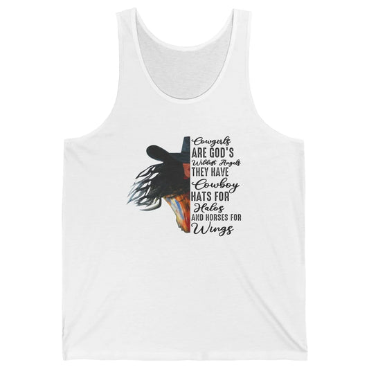 Retro Cowgirls Are God's Wildest Angel Western Country Rodeo Unisex Jersey Tank