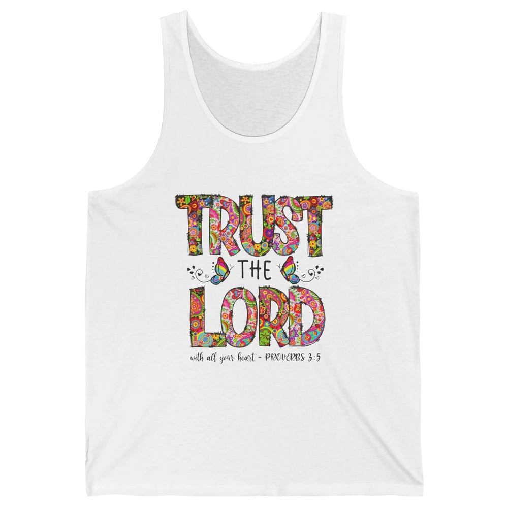 Prayer Bible Verse Religious Trust The Lord Jesus Christian Unisex Jersey Tank