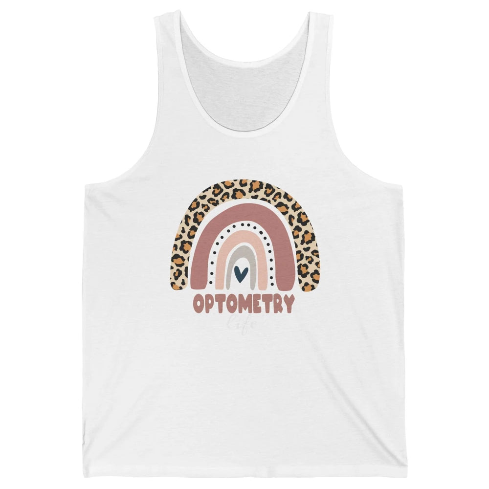 Optometry Life Leopard Rainbow Optometrist Optician Gift Unisex Jersey Tank