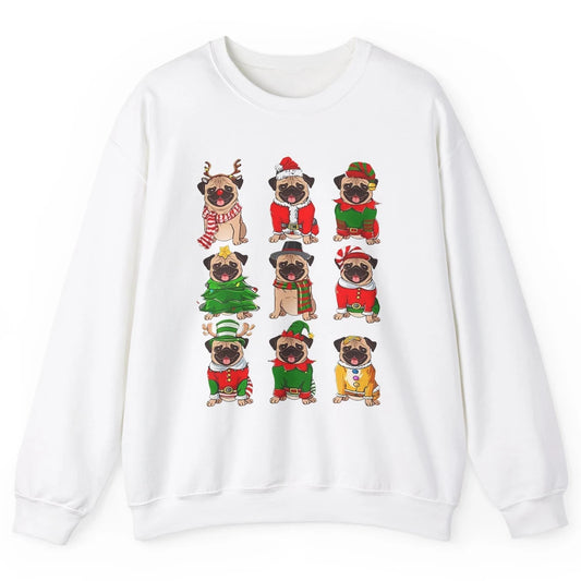 Pug Collection Christmas Santa Pug Dog Christmas Pugmas Unisex Crewneck Sweatshirt
