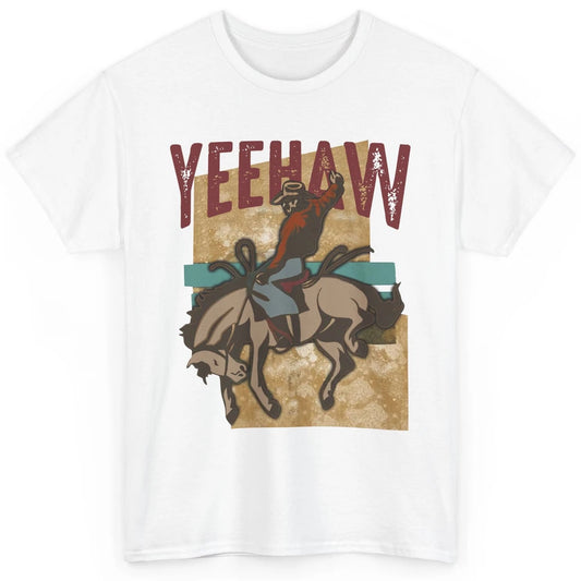Retro Cowboy Yeehaw Western Country Cowgirl Rodeo Dad Gift Classic Unisex T-Shirt