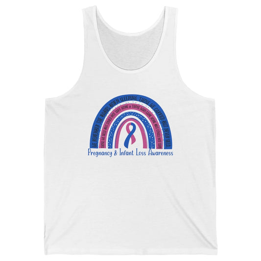 Pregnancy Infant Loss Awareness Rainbow Remember The Babies Unisex Jersey Tank
