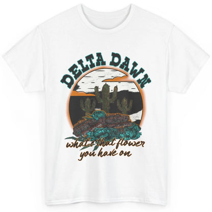 Retro Desert Night Delta Dawn What's That Flower Western Classic Unisex T-Shirt