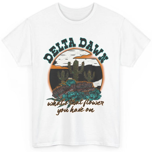 Retro Desert Night Delta Dawn What's That Flower Western Classic Unisex T-Shirt