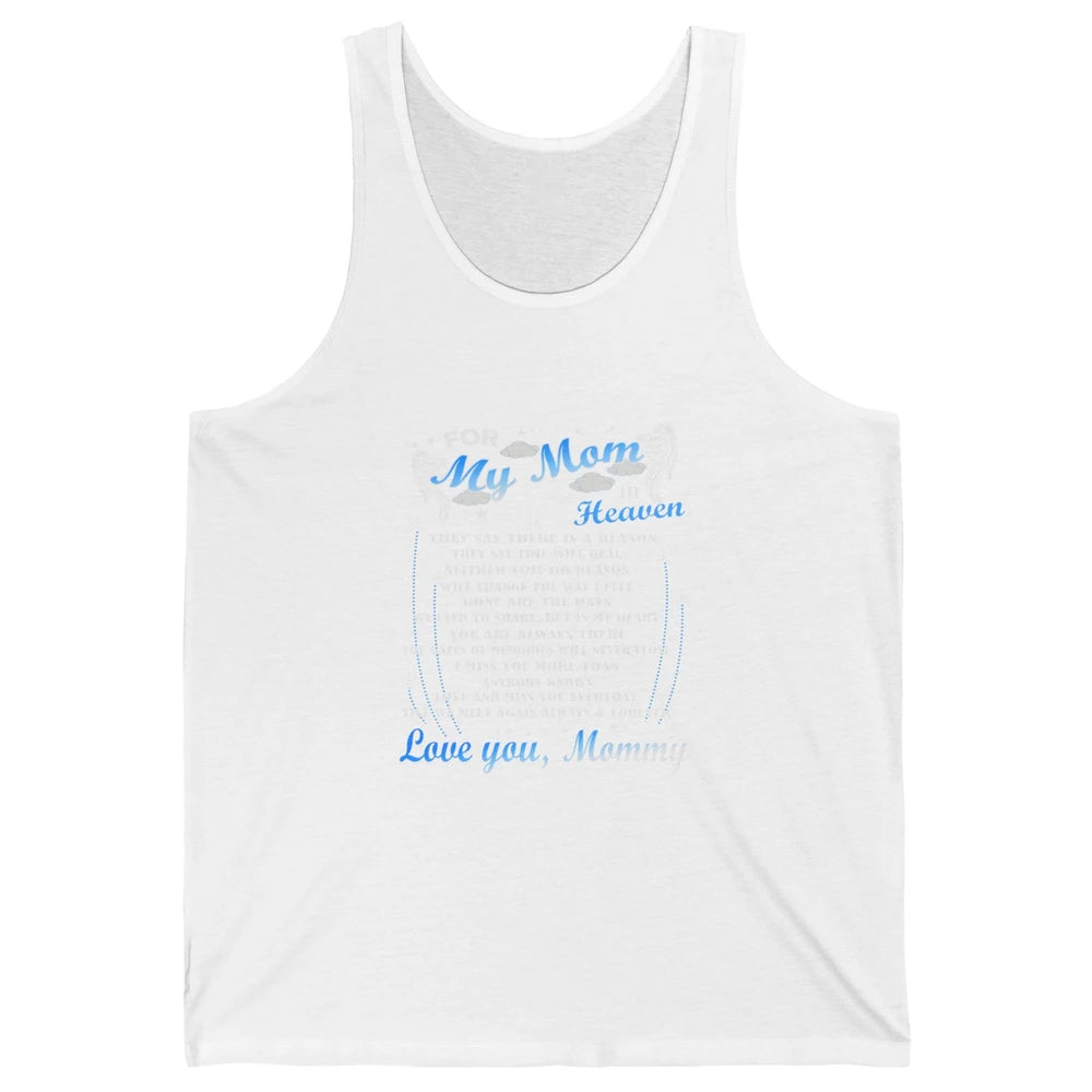 My Mom In Heaven Angel Wings Mother In Memories My Guardian Unisex Jersey Tank