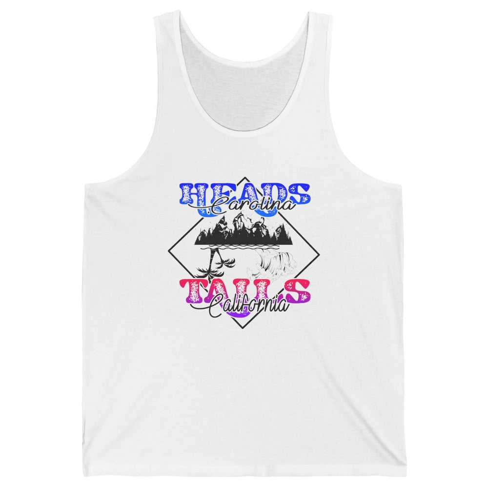 Retro Heads Carolina Tails California Western Summer Beach Unisex Jersey Tank