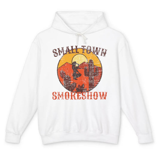Retro Cowgirl Desert Small Town Smokeshow Western Country Unisex Lightweight Hoodie