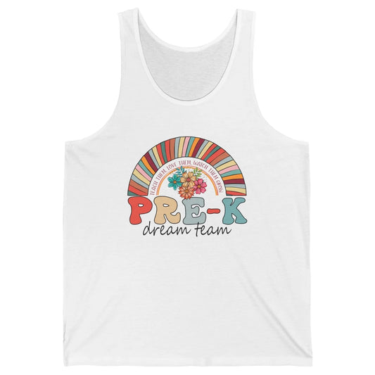 Pre-K Dream Team Rainbow Kinder Pre-K Teacher Back to School Unisex Jersey Tank