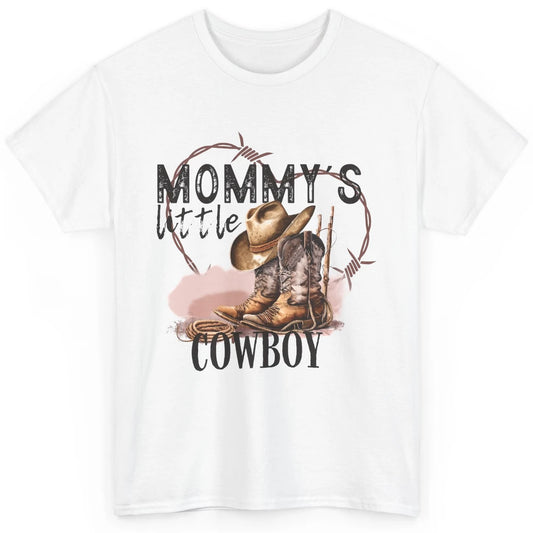 Mommy's Little Cowboy Western Mama Boots Rancher Mother Classic Unisex T-Shirt