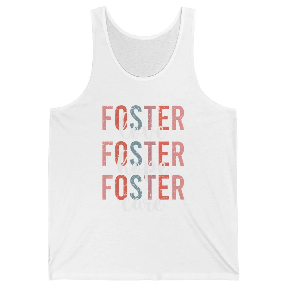 Retro Foster Love Foster Hope Foster Care Adoption Children Unisex Jersey Tank
