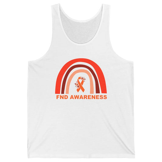 Functional Neurological Disorder Awareness FND Orange Ribbon Unisex Jersey Tank