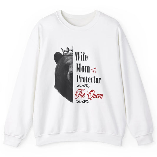 Mommy Queen Bear Wife Mom Protector Queen Mothers Day Gift Unisex Crewneck Sweatshirt