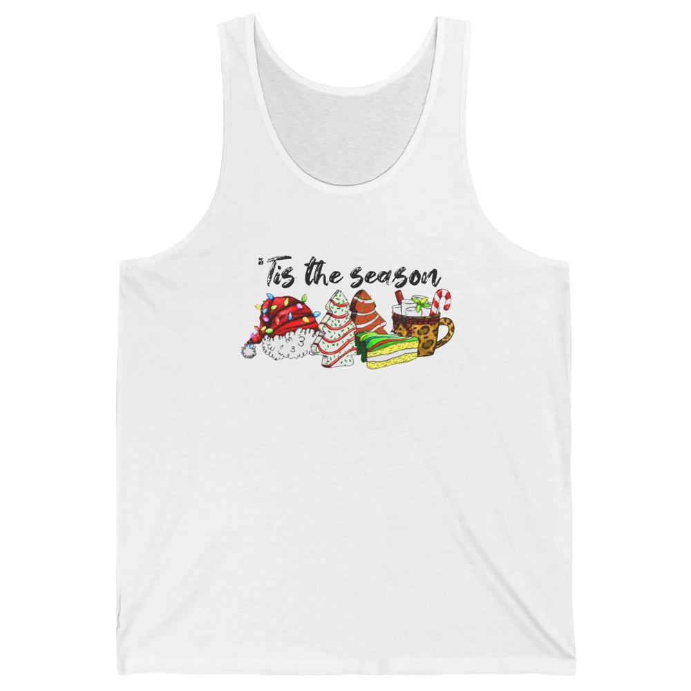 Funny Christmas Tree Tis The Season Cakes Parody Baking Gift Unisex Jersey Tank