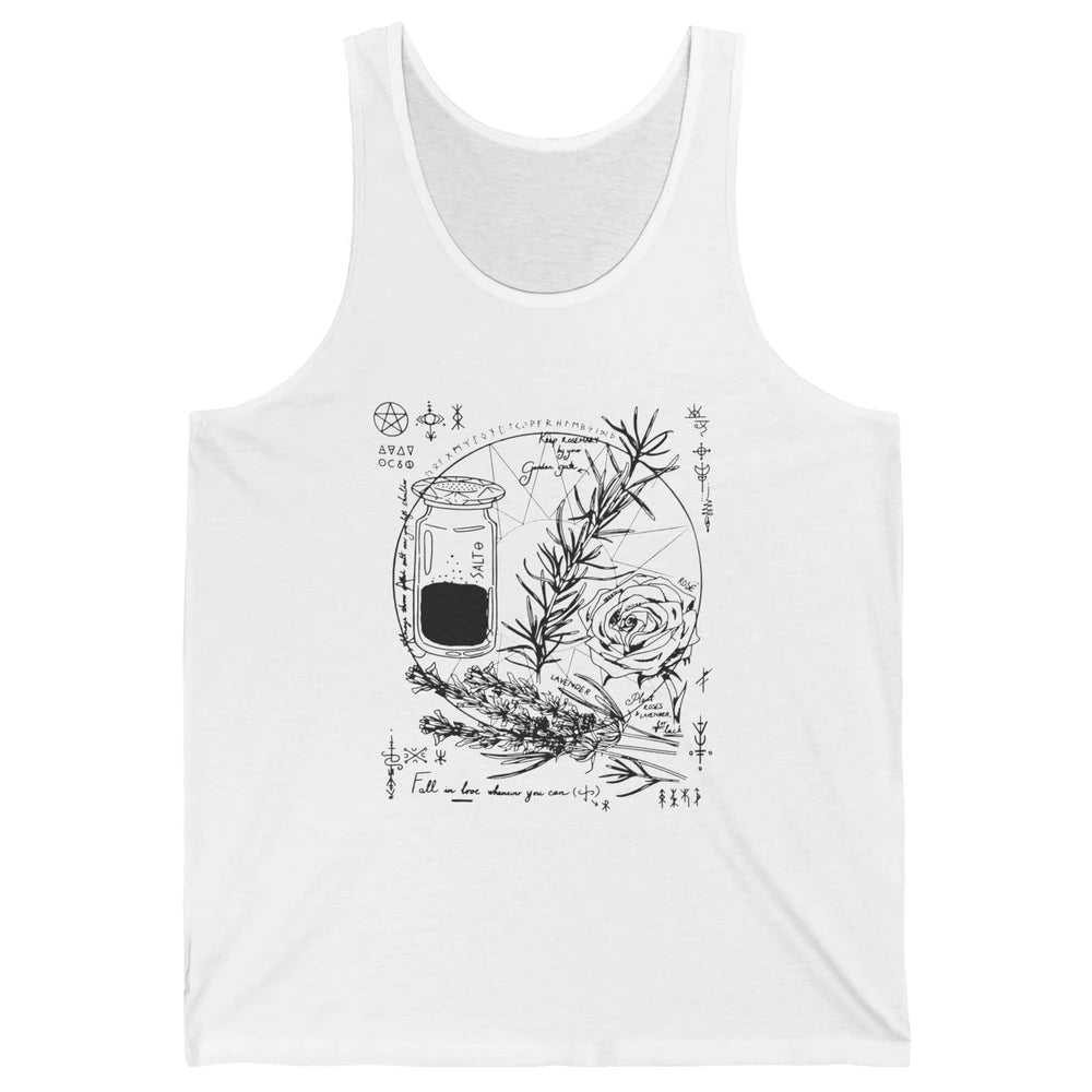 Practical Magic Witch Gardening Card Gardeners Plant Lovers Unisex Jersey Tank