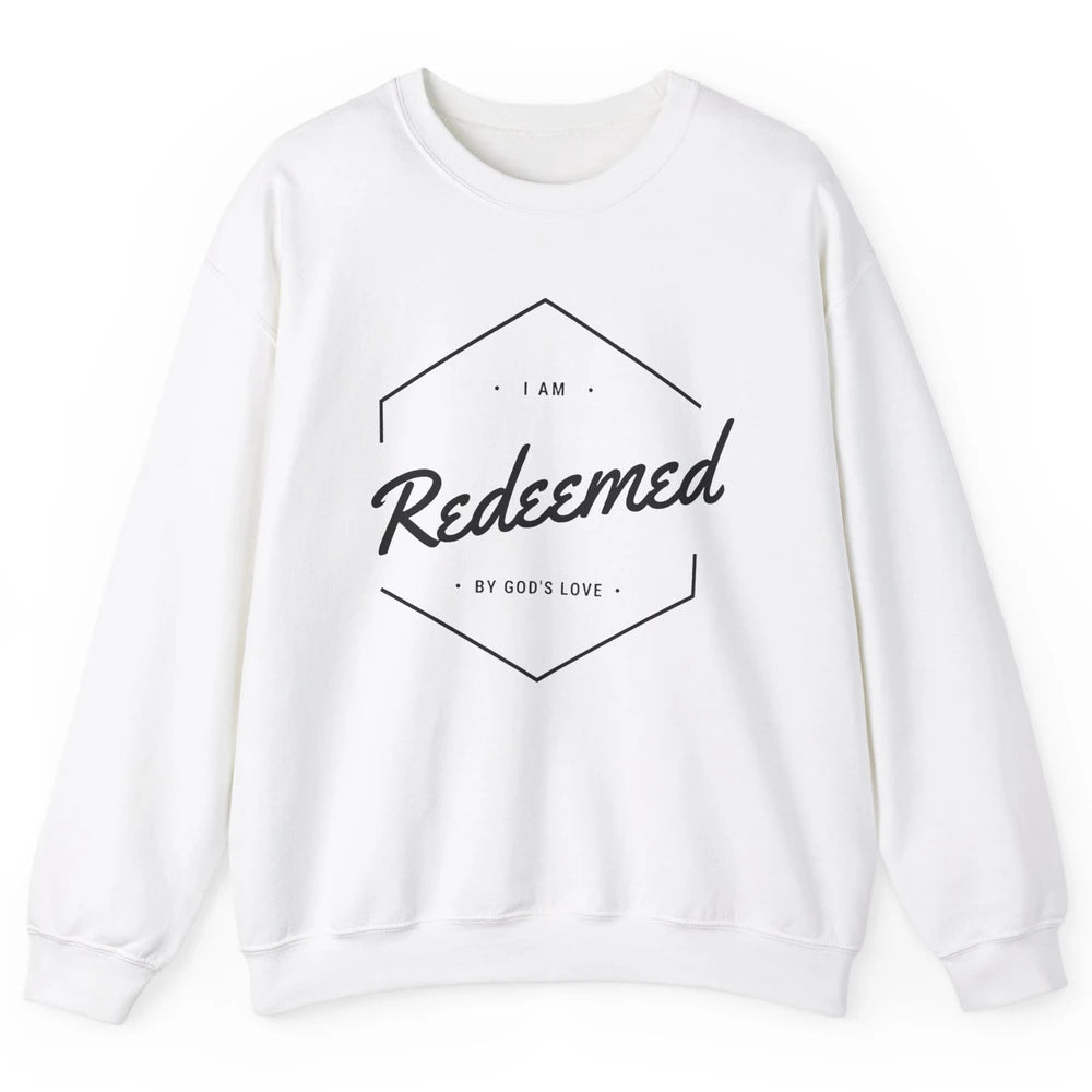 Redeemed By God's Love Butterfly Christian Religious Gift Unisex Crewneck Sweatshirt