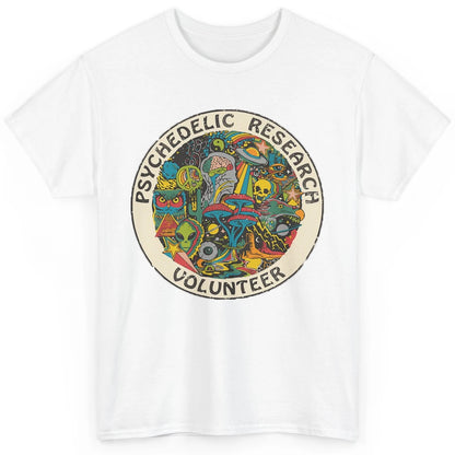 Retro Design Research Volunteer Psychedelic Mushroom Vintage Classic Unisex T-Shirt
