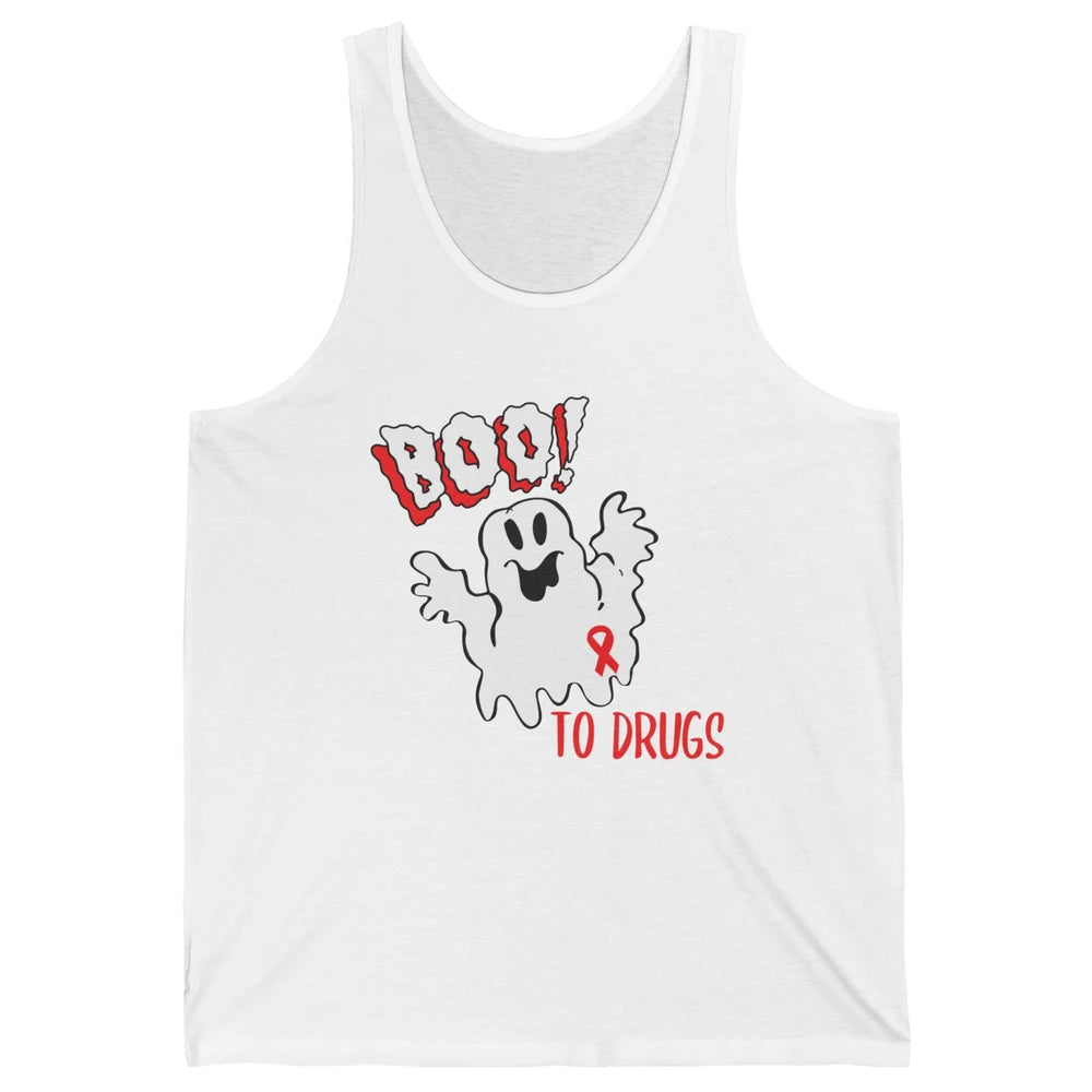 Red Ribbon Week Awareness Say No To Drugs Drug Free Unisex Jersey Tank