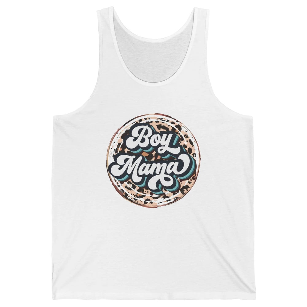 Retro Boy Mama Leopard Lightning Bolt Western Country Mama Unisex Jersey Tank