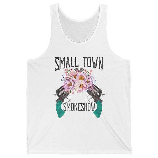 Retro Floral Cowgirl Small Town Smokeshow Western Country Unisex Jersey Tank