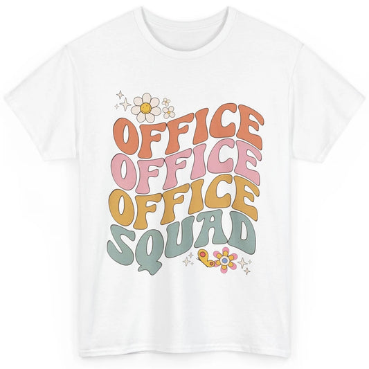Retro Office Squad Hippie Groovy Office Staff Positive Mind Classic Unisex T-Shirt