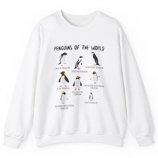 Penguins Of World With Headband Baby Penguins Wild Animal Unisex Crewneck Sweatshirt