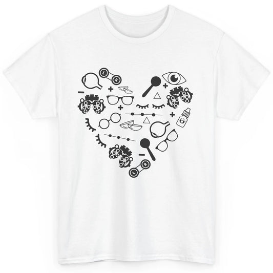 Optometry Symbols Heart Eyeglasses Spectacles Optician Life Classic Unisex T-Shirt