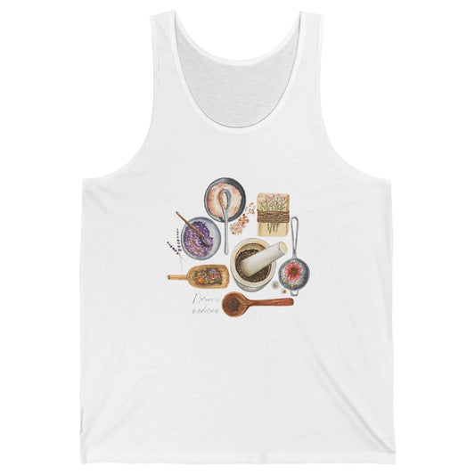 Retro Herbalist Botanical Plant Nature Medicine Garden Herb Unisex Jersey Tank
