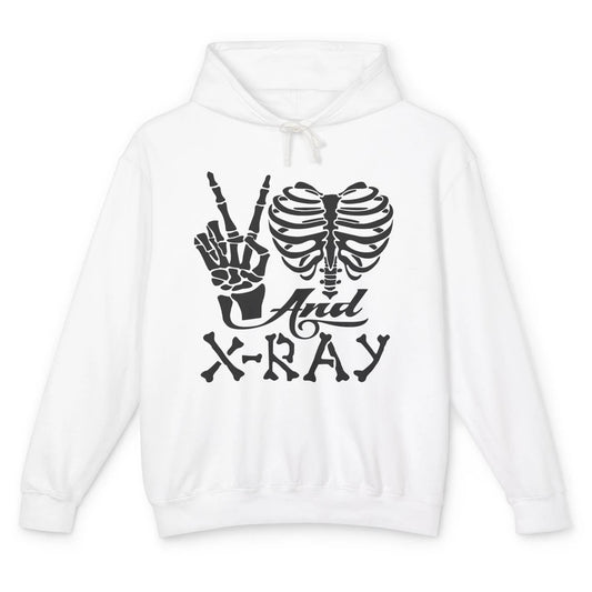Peace Love X-Ray Radiology Tech Radiologist X-Ray Tech Life Unisex Lightweight Hoodie