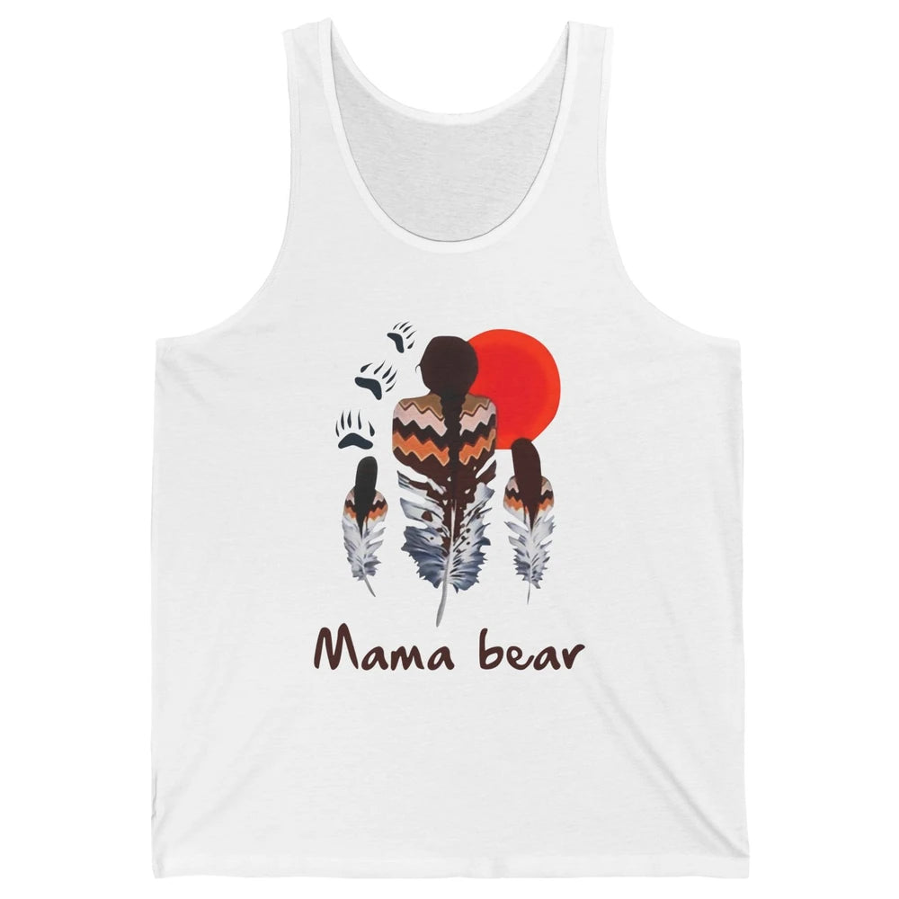Native Americans Mama Bear Mother and Daughter Tribal Unisex Jersey Tank