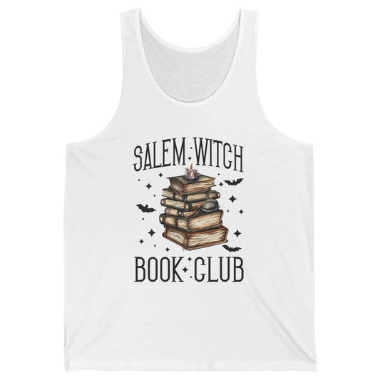 Retro Halloween Salem Witch Book Club Booknerd Reading Lover Unisex Jersey Tank