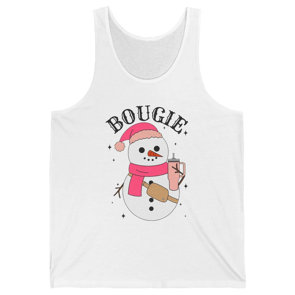 Funny Christmas Boo-jee Snowman Bougie Christmas Winter Unisex Jersey Tank