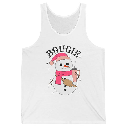 Funny Christmas Boo-jee Snowman Bougie Christmas Winter Unisex Jersey Tank