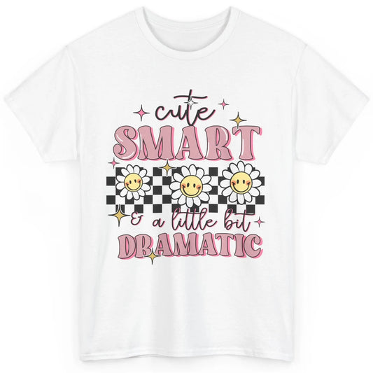 Retro Groovy Cute Smart & A Little Bit Dramatic Cute Girl Classic Unisex T-Shirt