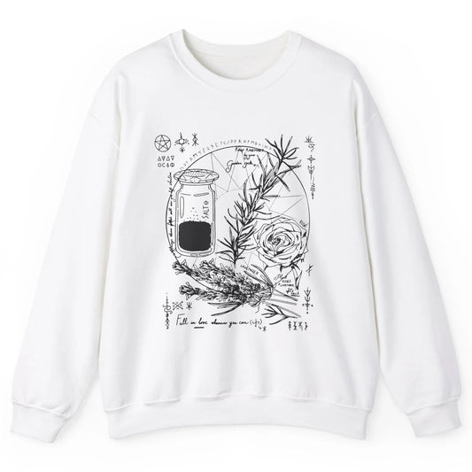 Practical Magic Witch Gardening Card Gardeners Plant Lovers Unisex Crewneck Sweatshirt