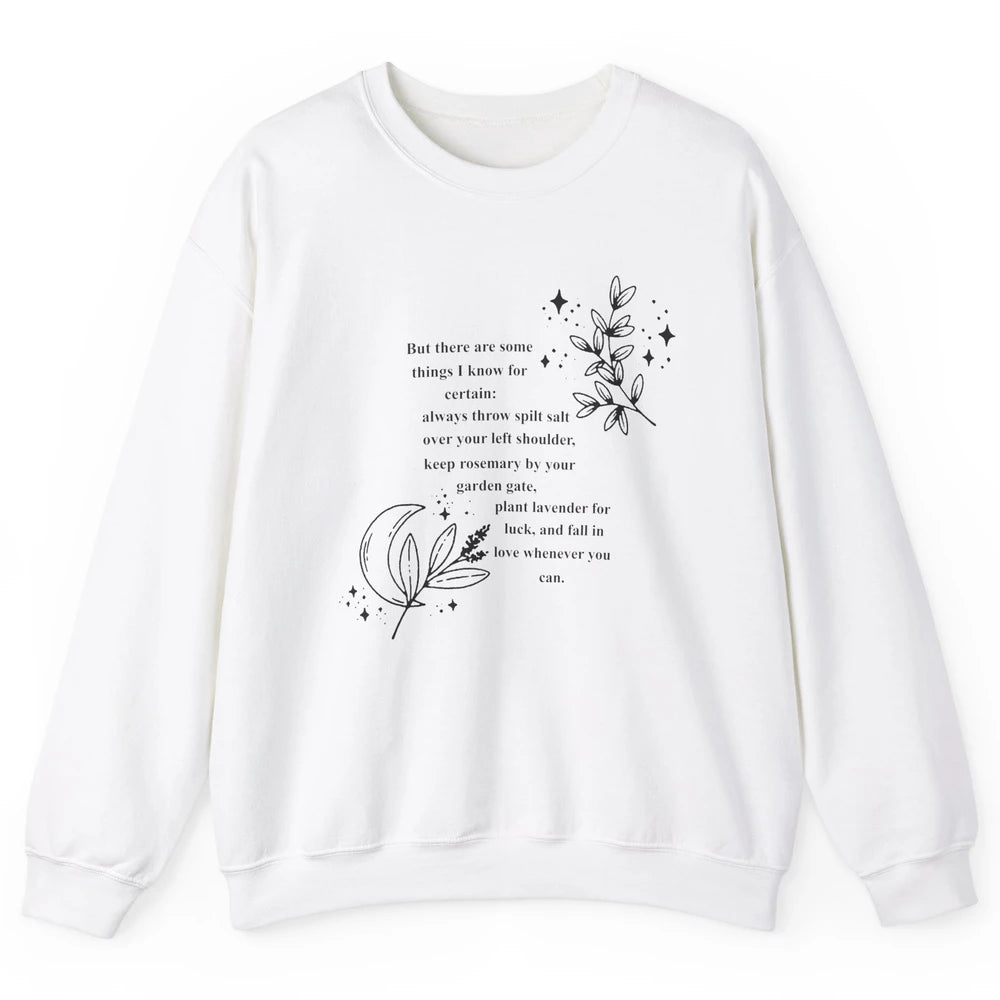 Practical Magic Witch Gardening Card Gardeners Plant Lovers Unisex Crewneck Sweatshirt