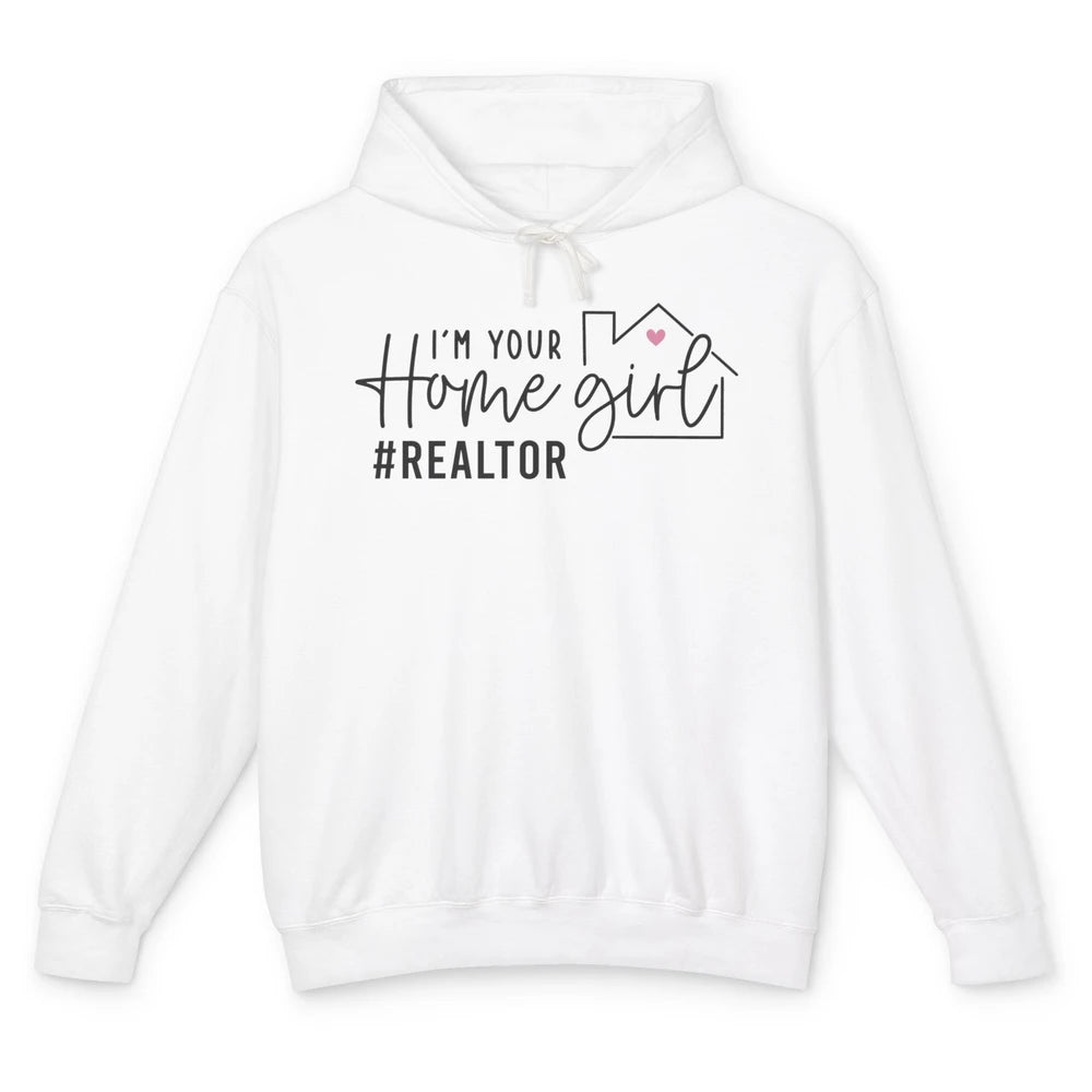 Realtor Life Home Girl Real Estate Agent Housing Investment Unisex Lightweight Hoodie