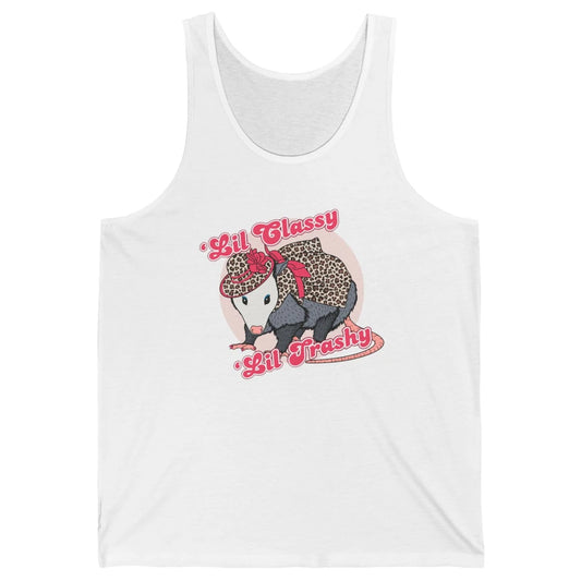 Leopard Possum Lil Classy Lil Trashy Possum Sarcastic Unisex Jersey Tank