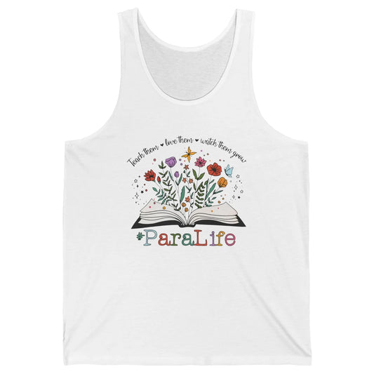 Para Life Paraprofessional Flower Teacher Back To School Unisex Jersey Tank