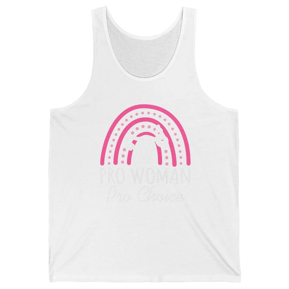 Pro Women Pro Choice My Uterus Rainbow Abortion Rights Unisex Jersey Tank