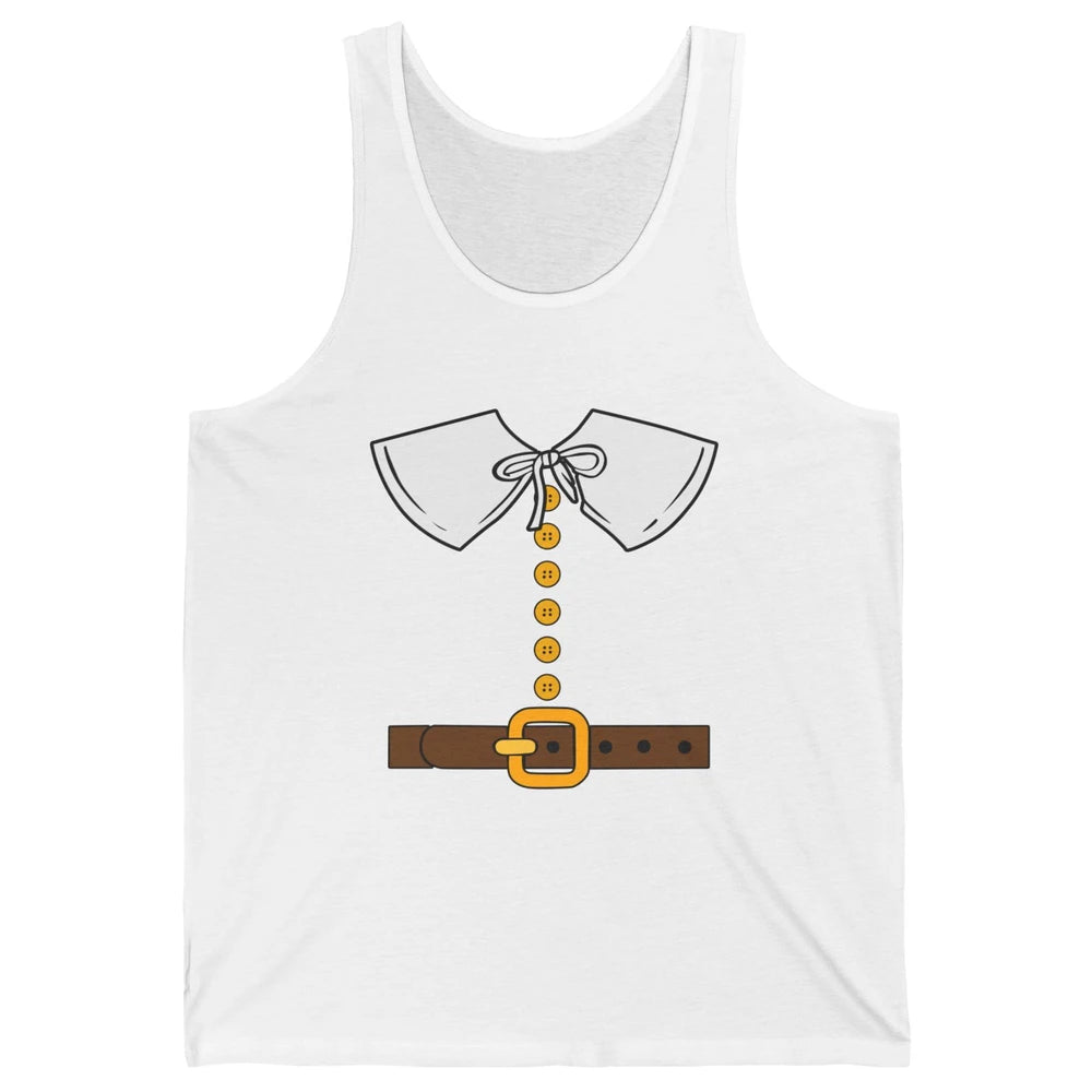 Funny Thanksgiving Pilgrim Costume Give Thanks Gift Unisex Jersey Tank