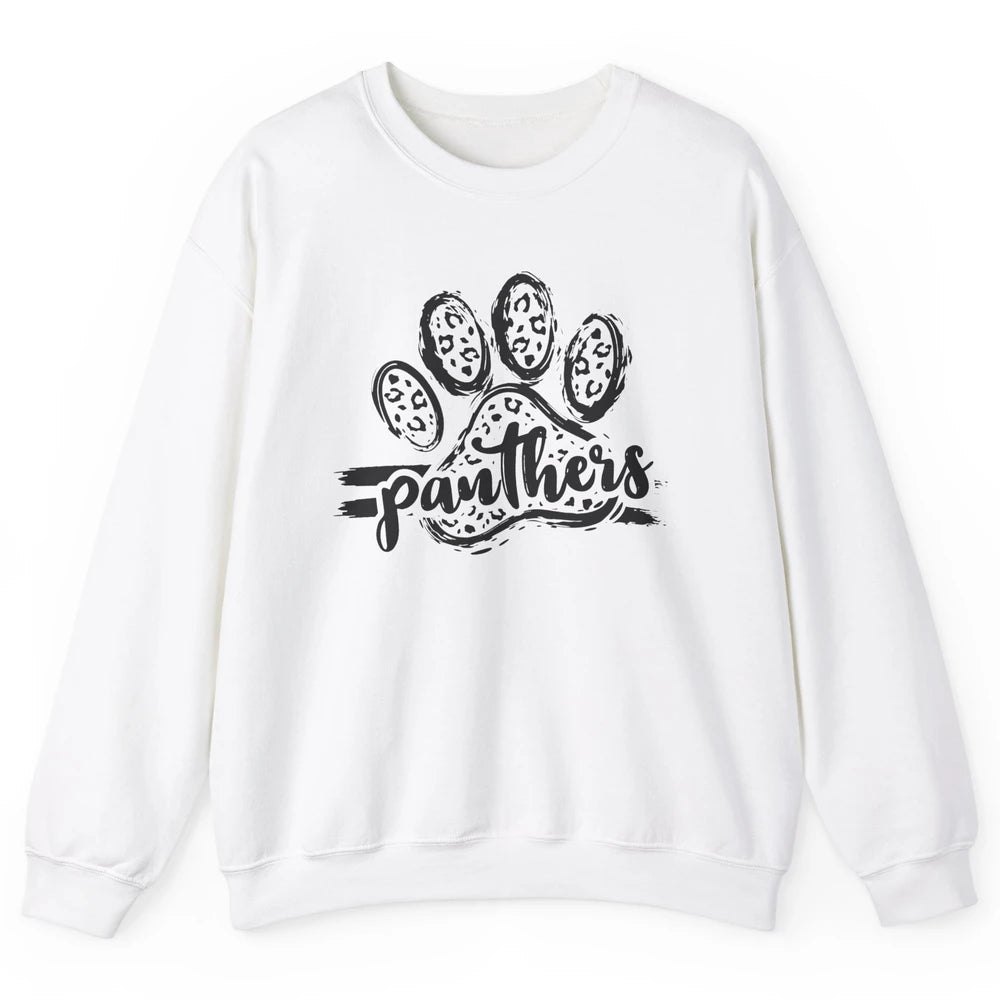 Panthers Paw Leopard Dog Mom Paw Cat Dog Lovers Gift Unisex Crewneck Sweatshirt