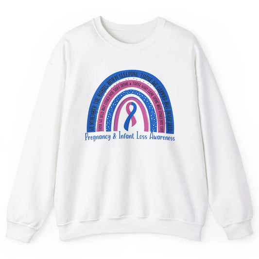 Pregnancy Infant Loss Awareness Rainbow Remember The Babies Unisex Crewneck Sweatshirt